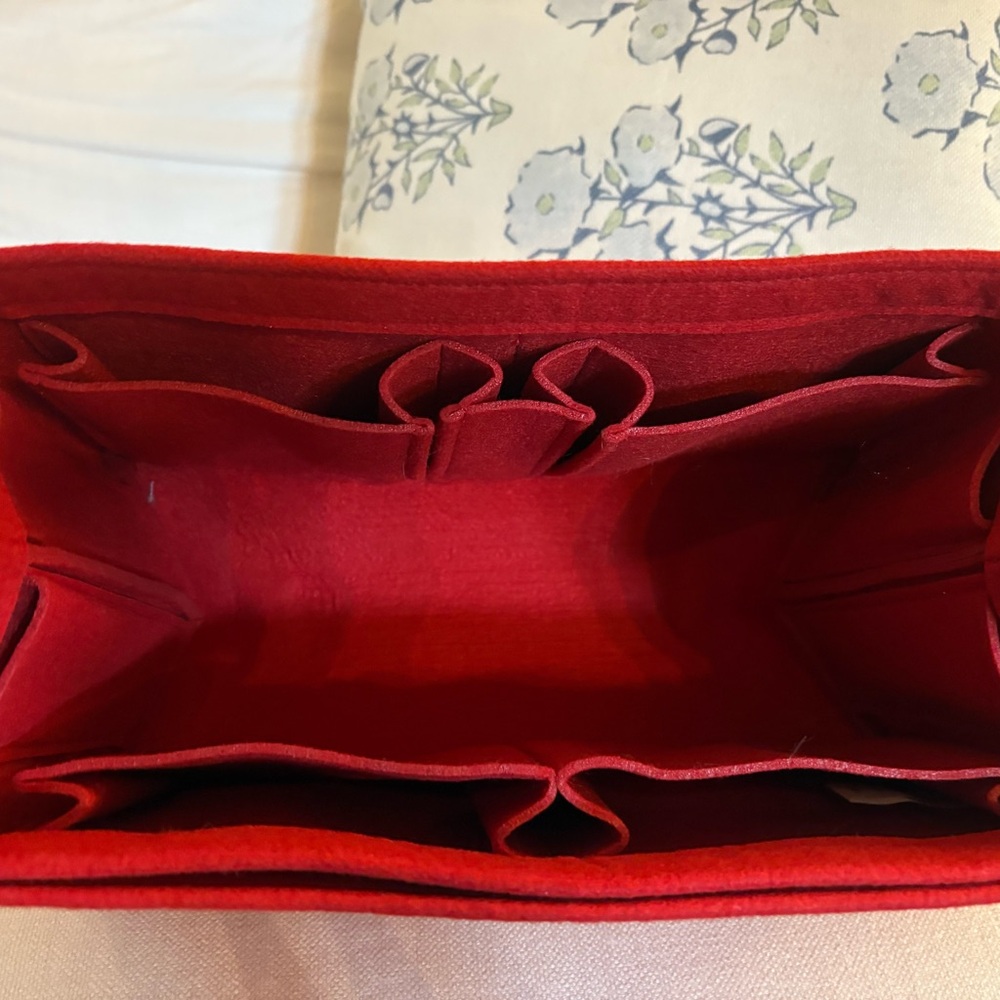 Red Women's Purse Organizer